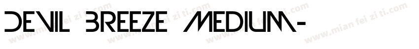 Devil Breeze Medium字体转换